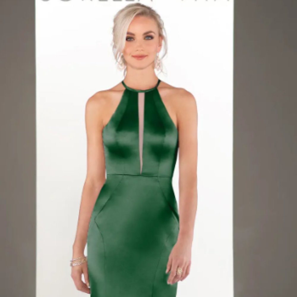 Sorella Vita Satin Gown Style 9256 in Forest